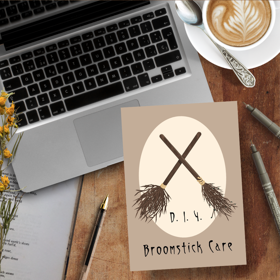 DIY Broomstick Care, Handmade Notebook