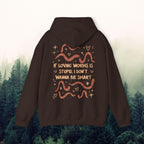 Worm Lover's Unisex Hoodie - If Loving Worms is Stupid I Don't Wanna Be Smart