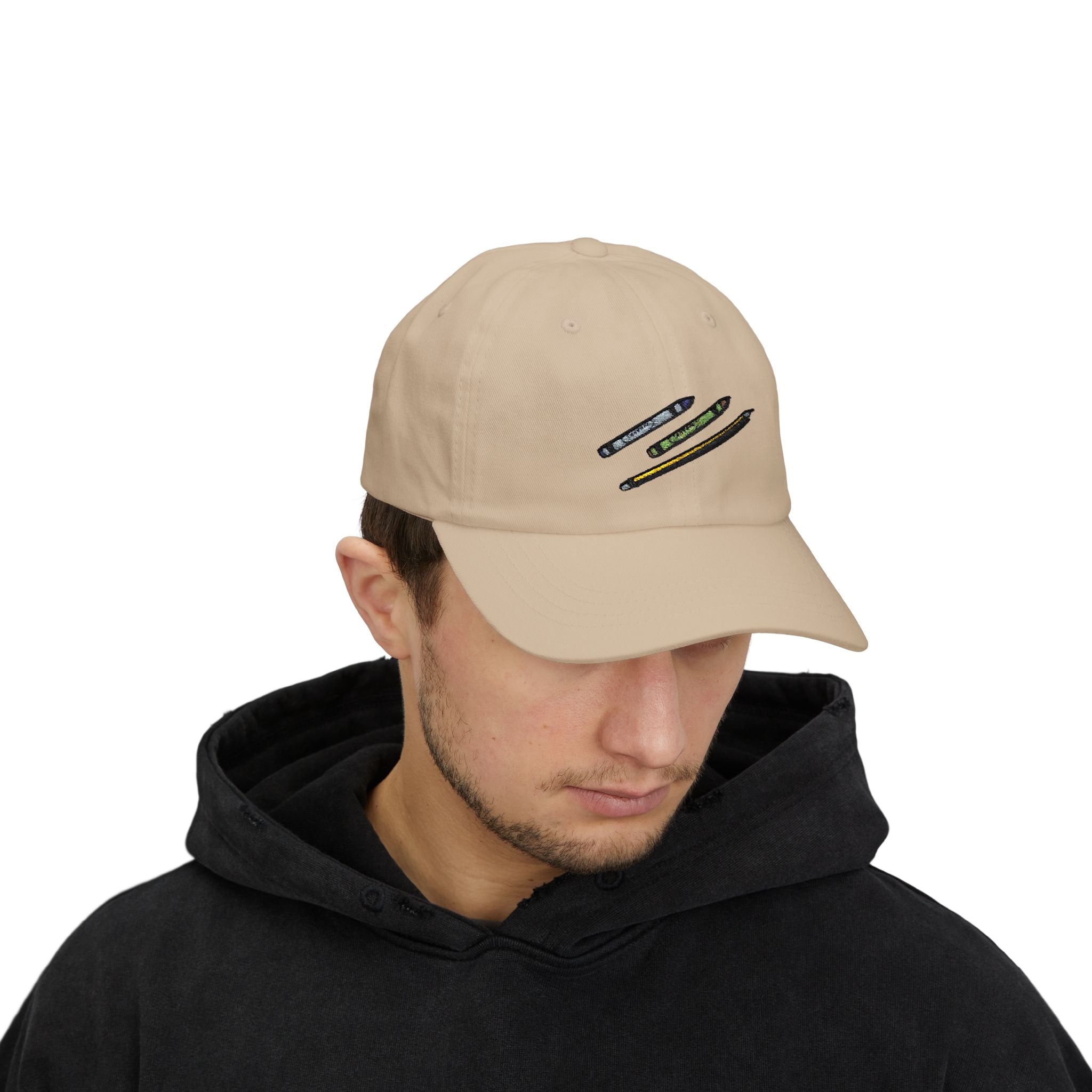 Creative Classic Dad Cap with Crayon Design