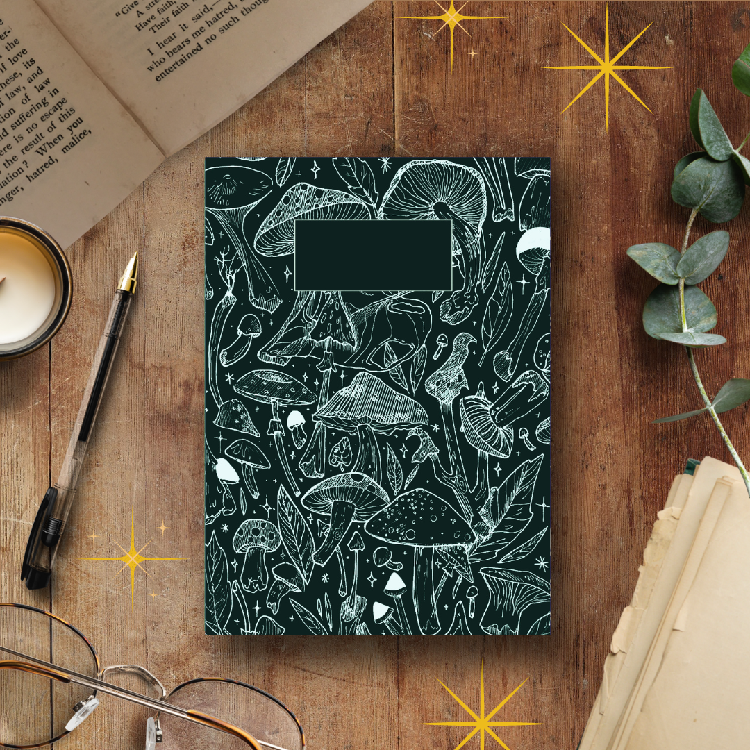 Shrooms, Limited Edition Handmade Notebook