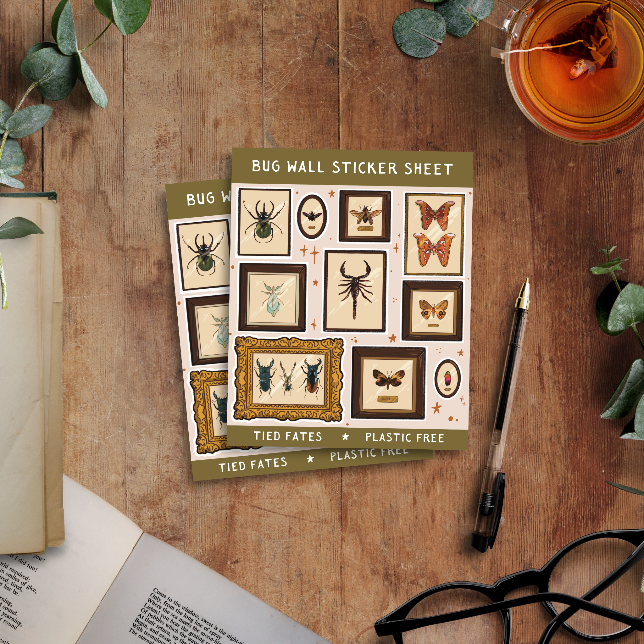 Bug Wall Sticker Sheet