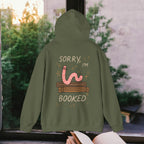 Funny Bookworm Hoodie - "Sorry, I'm Booked" Unisex Heavy Blend Sweatshirt
