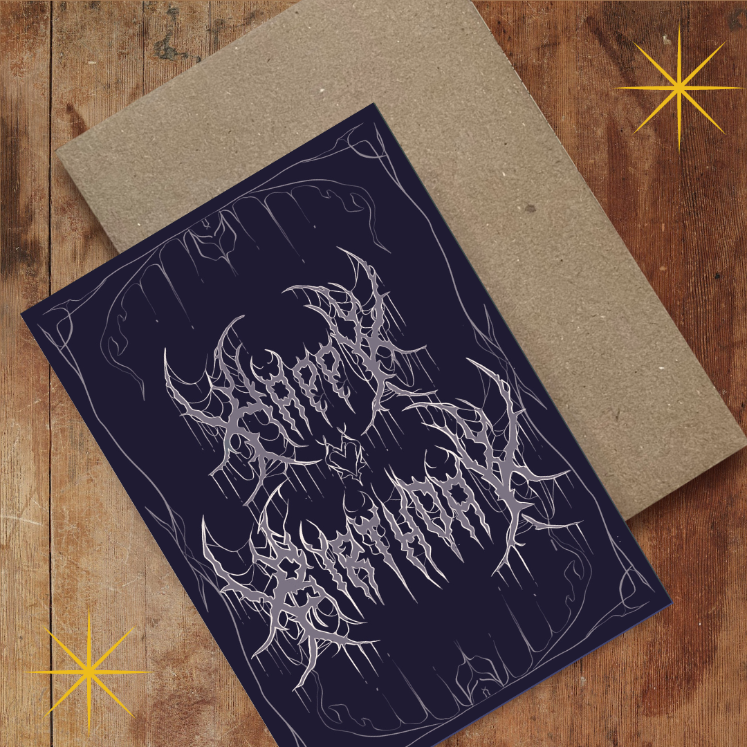 Metal Birthday Card Set
