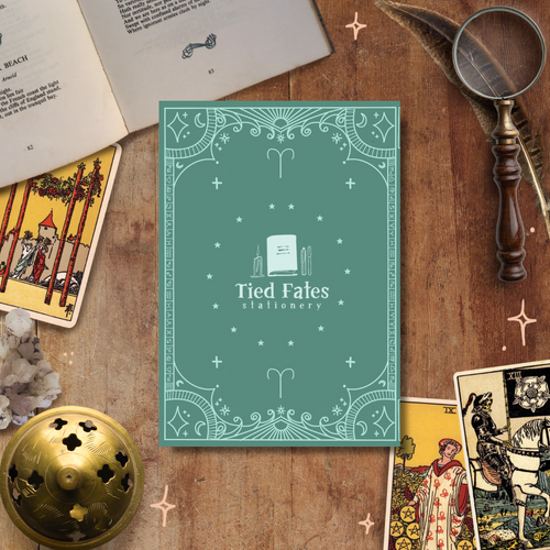 Aries Zodiac Guide, A5 Handmade Notebook