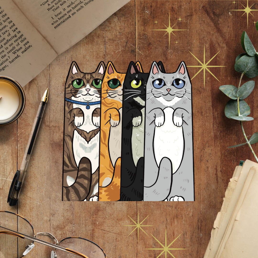 Black Cat Familiar Bookmark