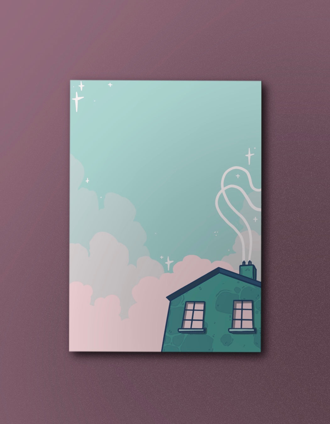 Blue House - A6 Notepad