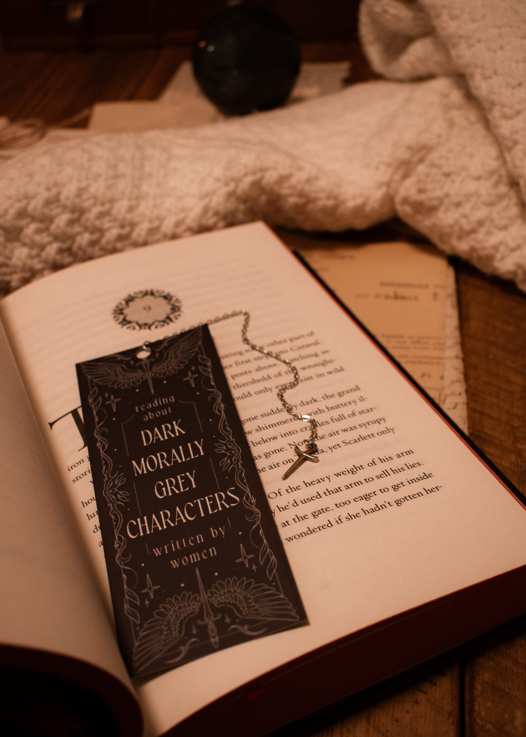 Morally Grey Characters - Chain Bookmark