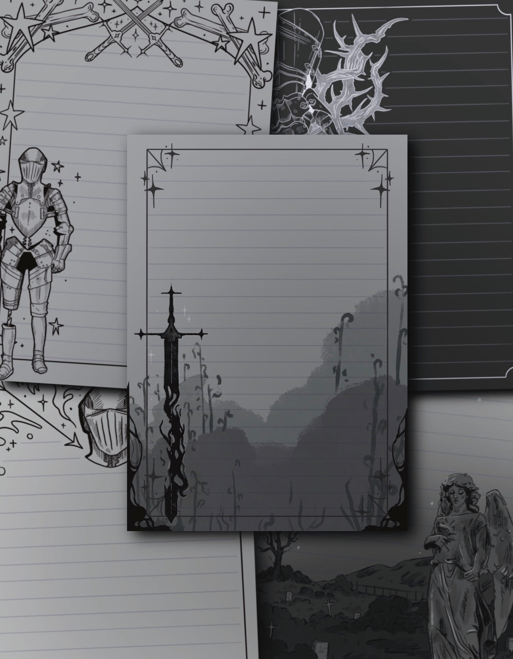 Gothic - Writing Paper Pack