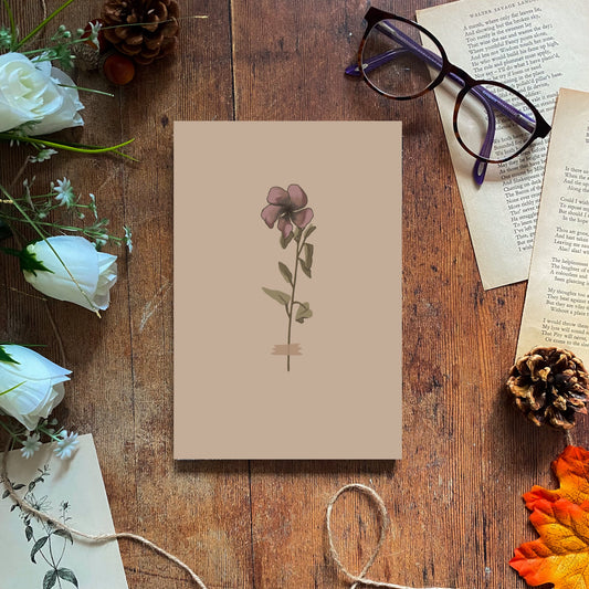 Pressed Flower, Softcover Notebook
