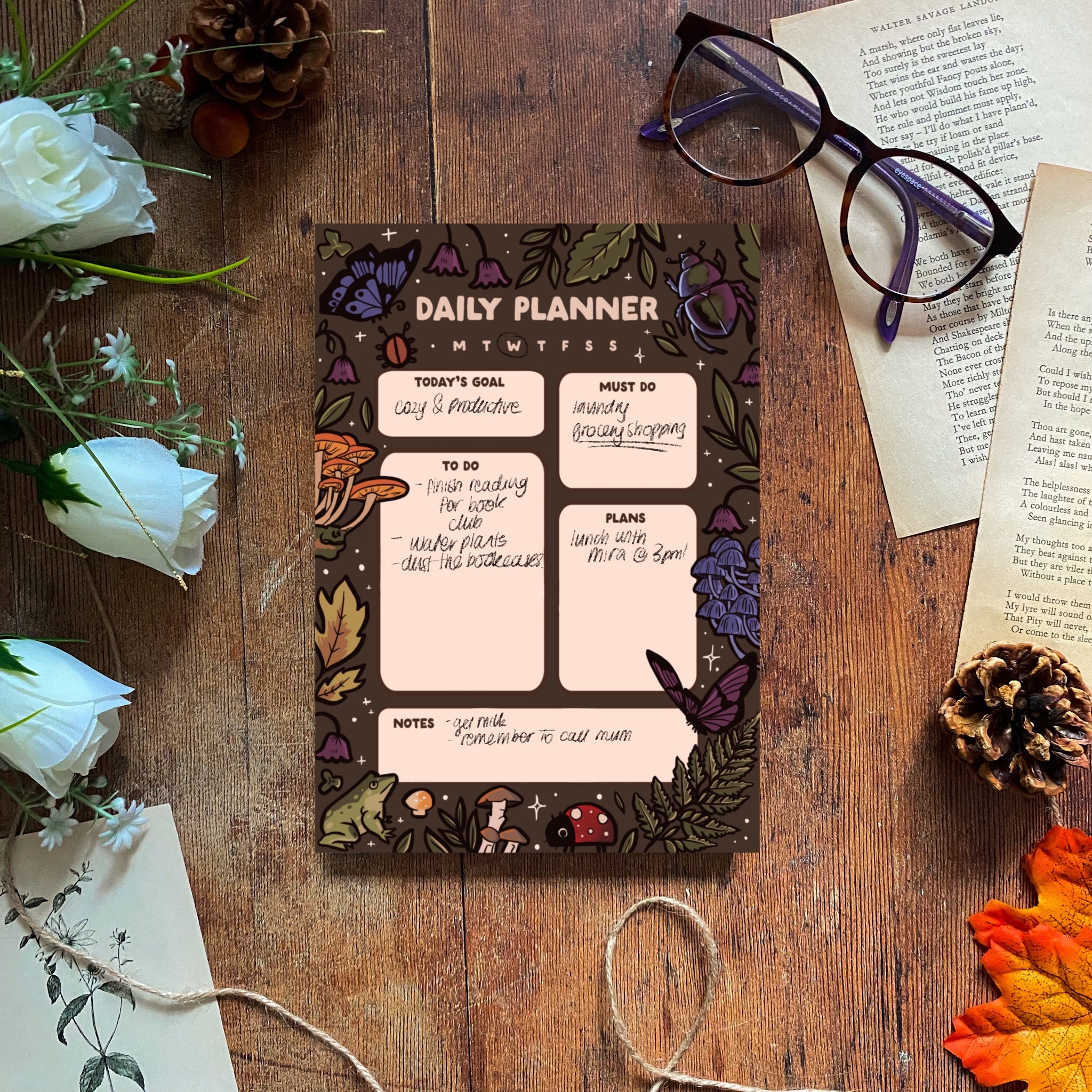 Woodland Walk Daily Planner
