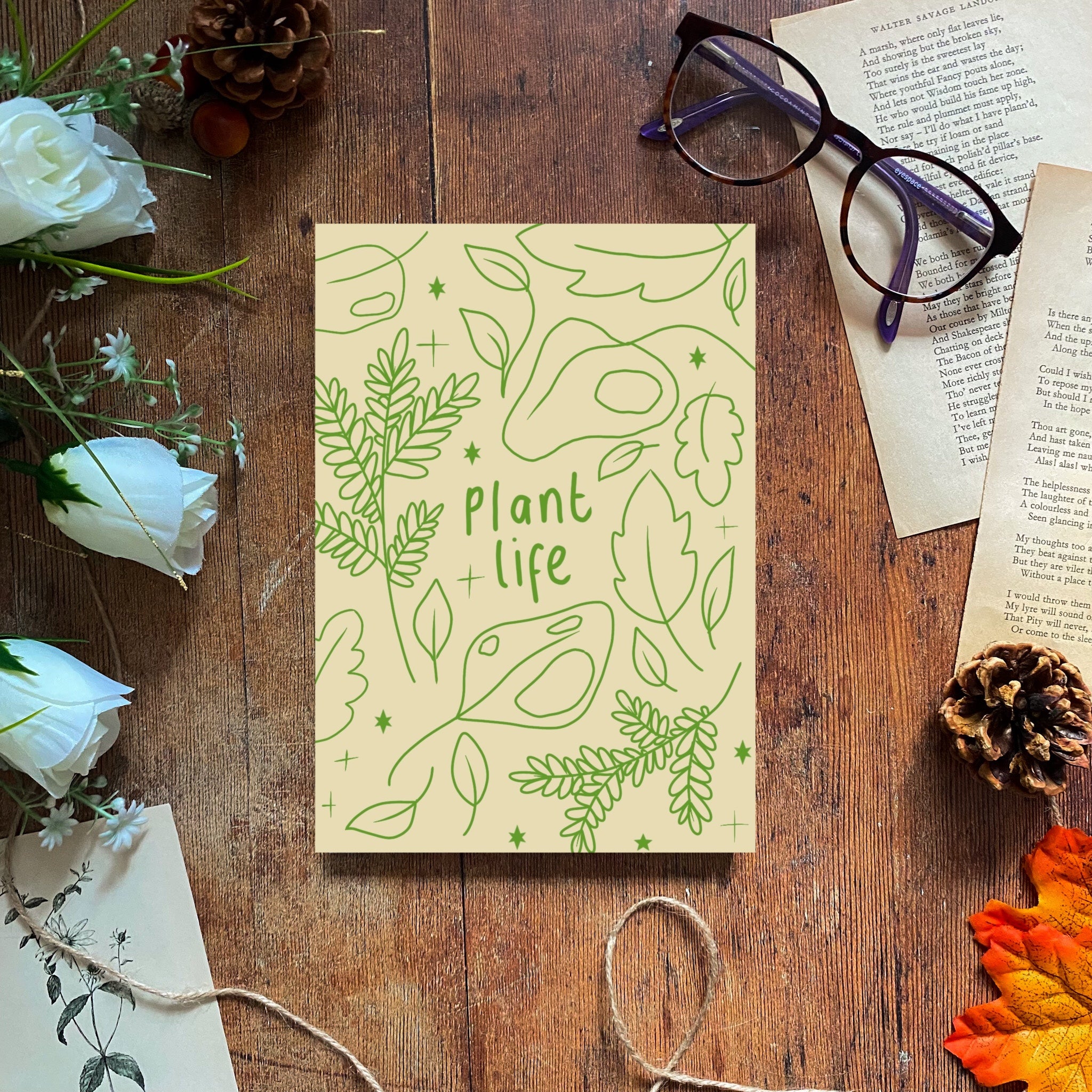 Plant Life, Handmade Notebook