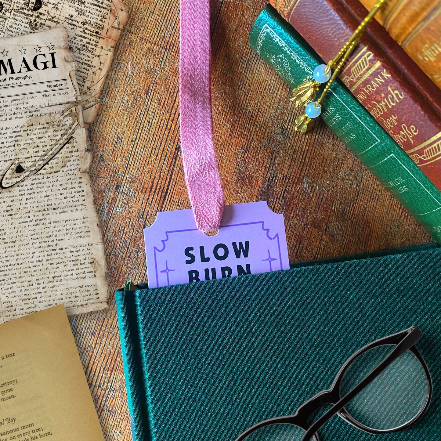 Slow Burn Book Club Bookmark