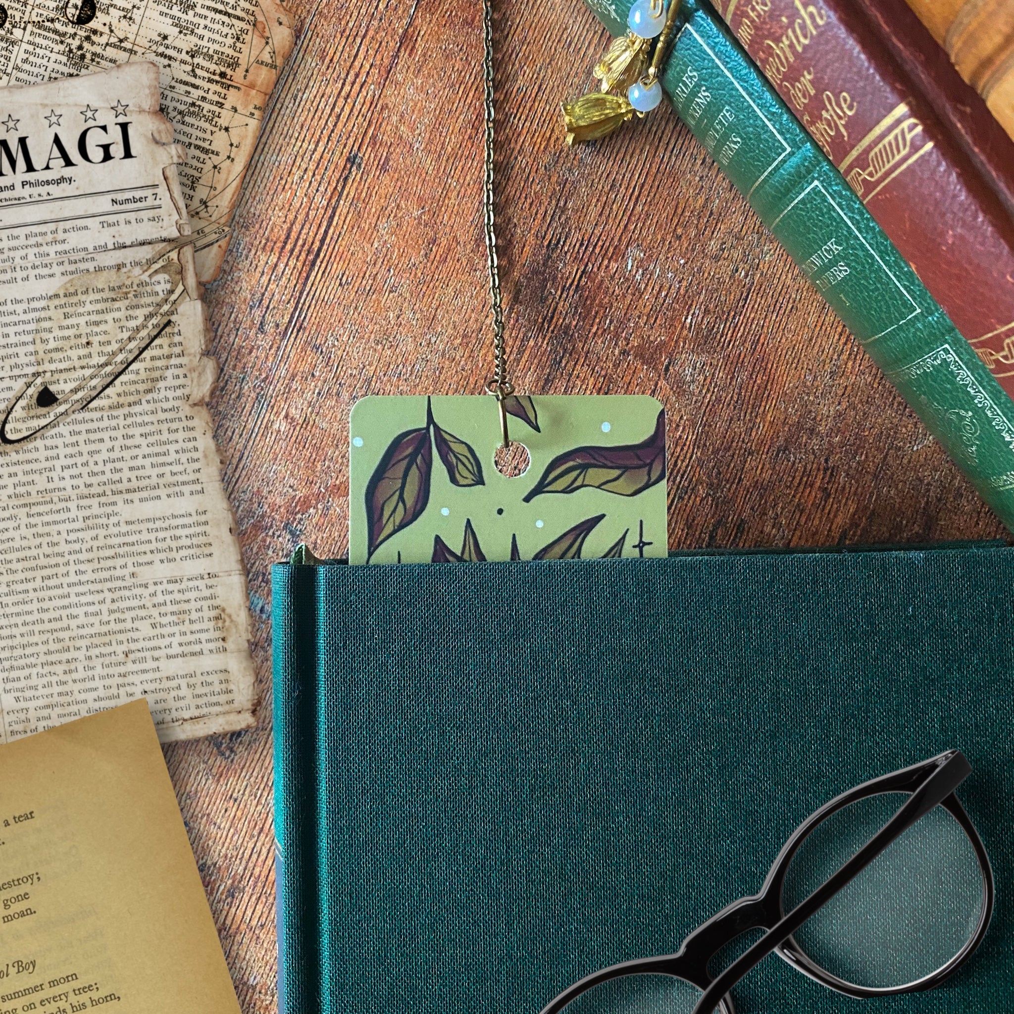 Mandrake Herbology Chain Bookmark