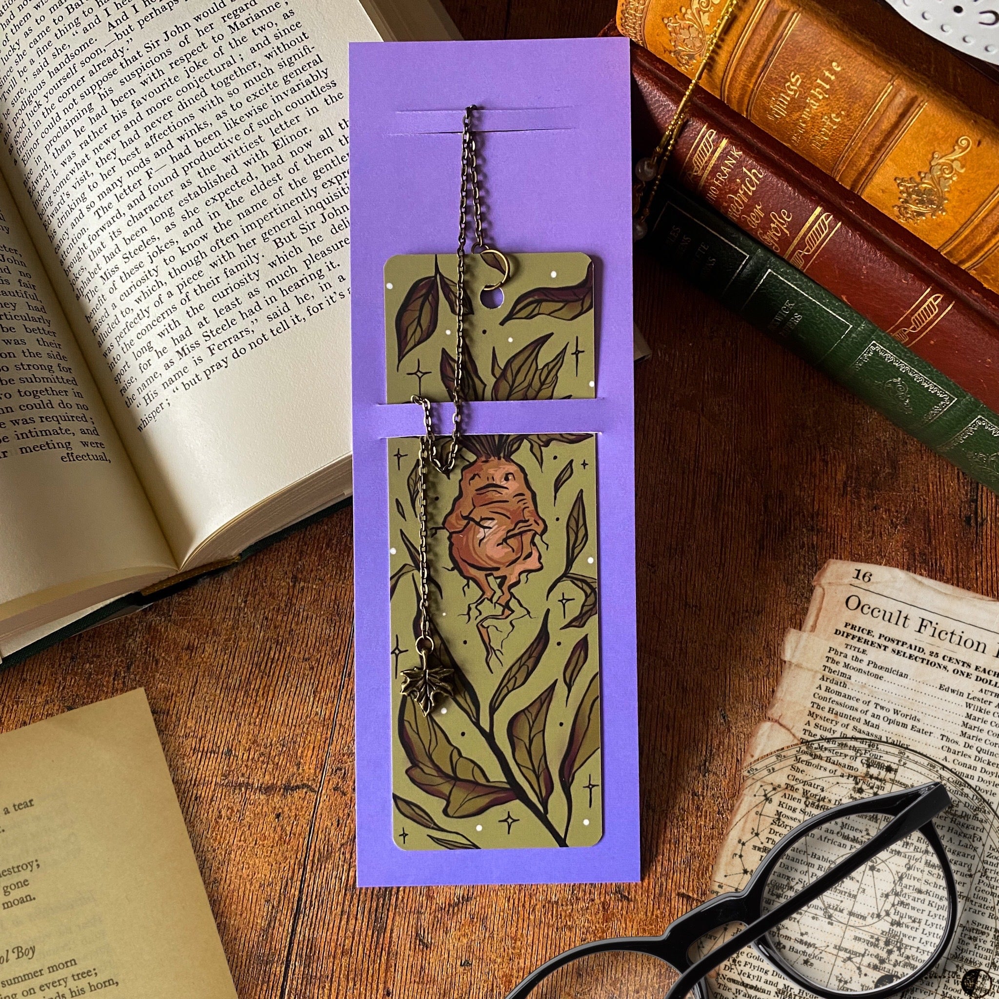Mandrake Herbology Chain Bookmark
