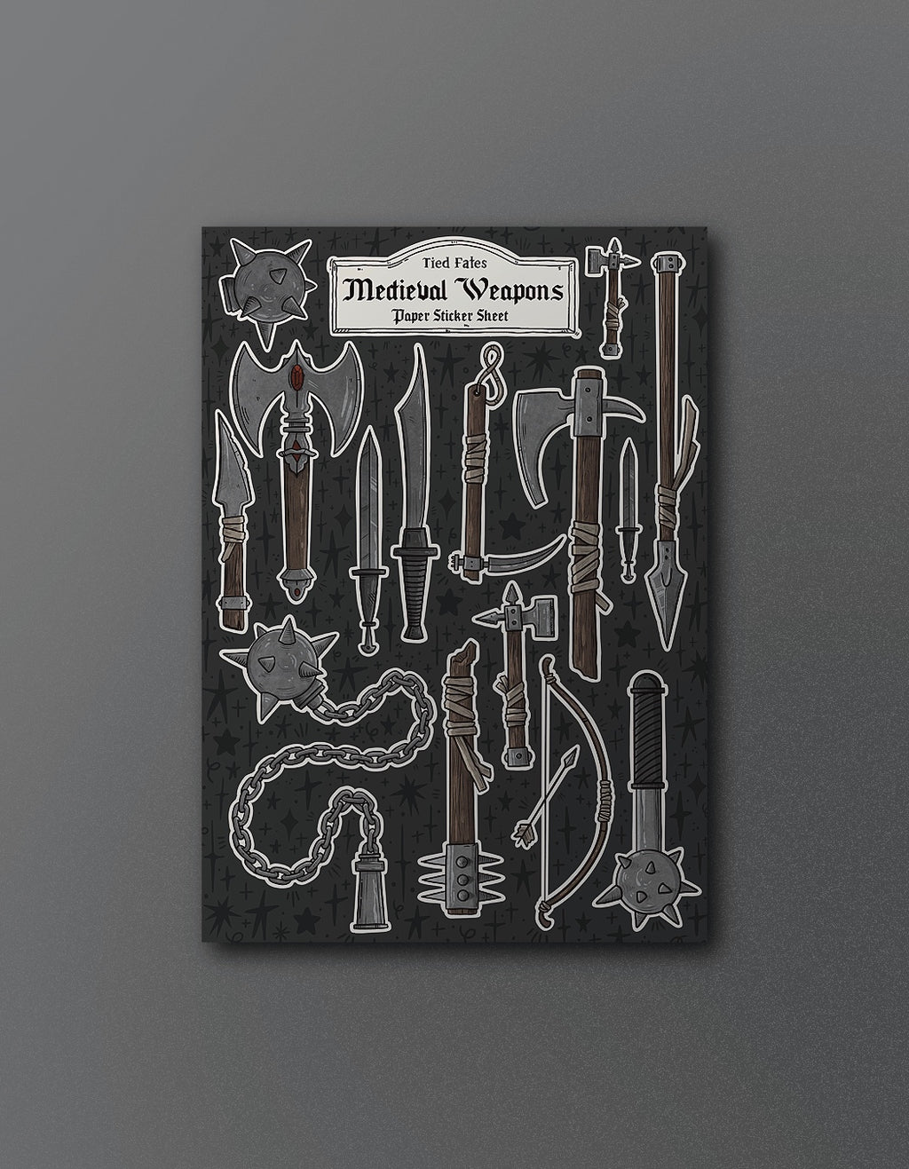 Medieval Weapons - Sticker Sheet
