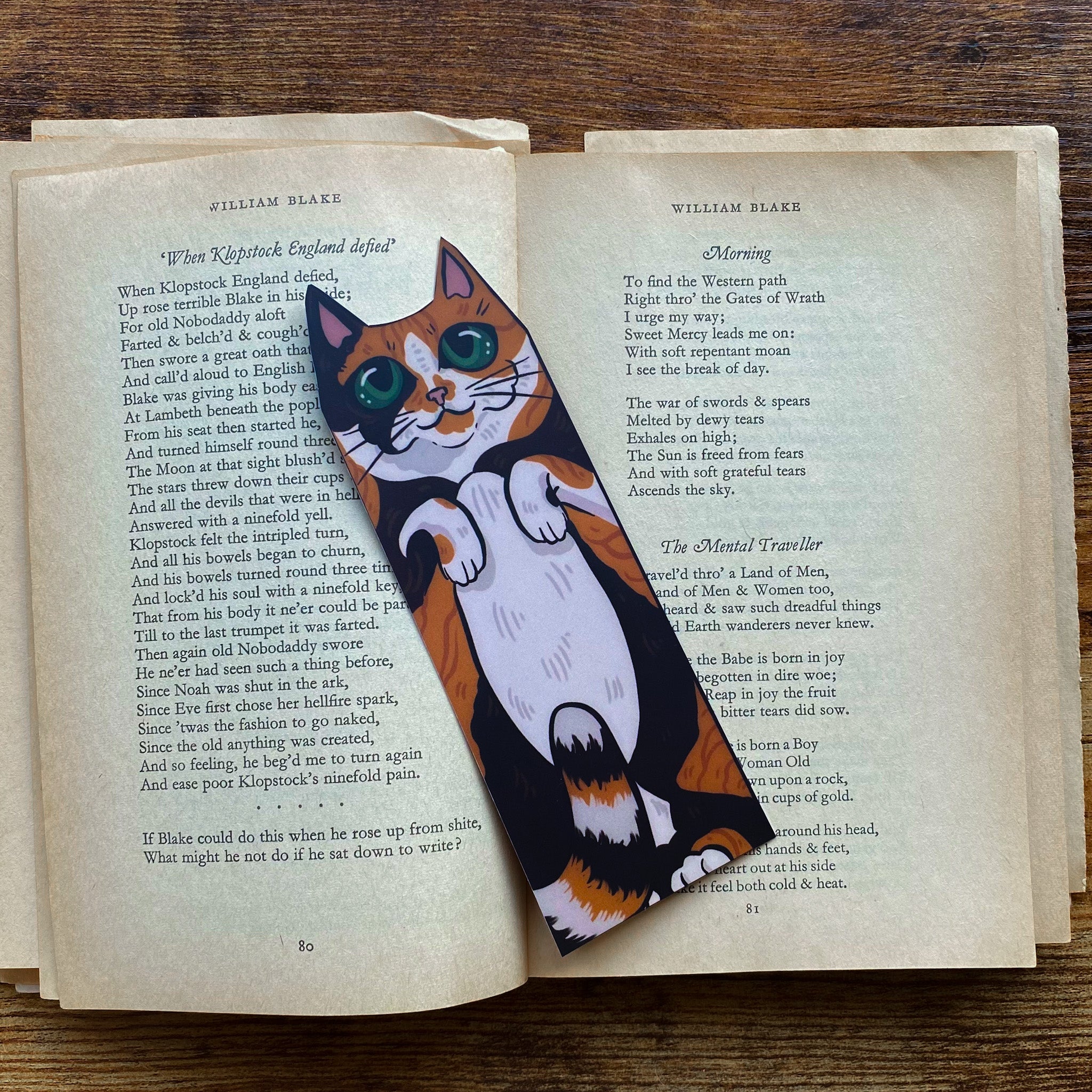 Calico Cat Familiar Bookmark