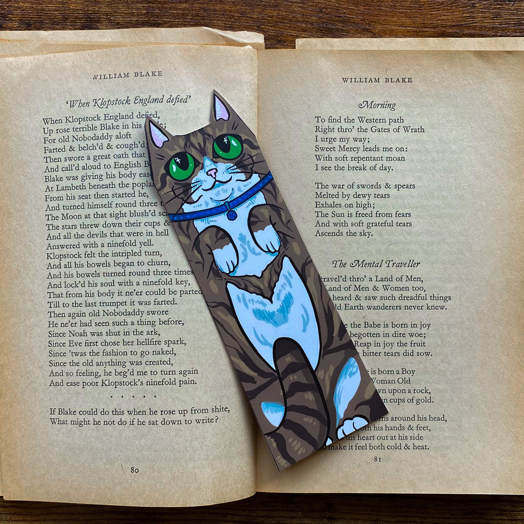 Tabby Cat Familiar Bookmark