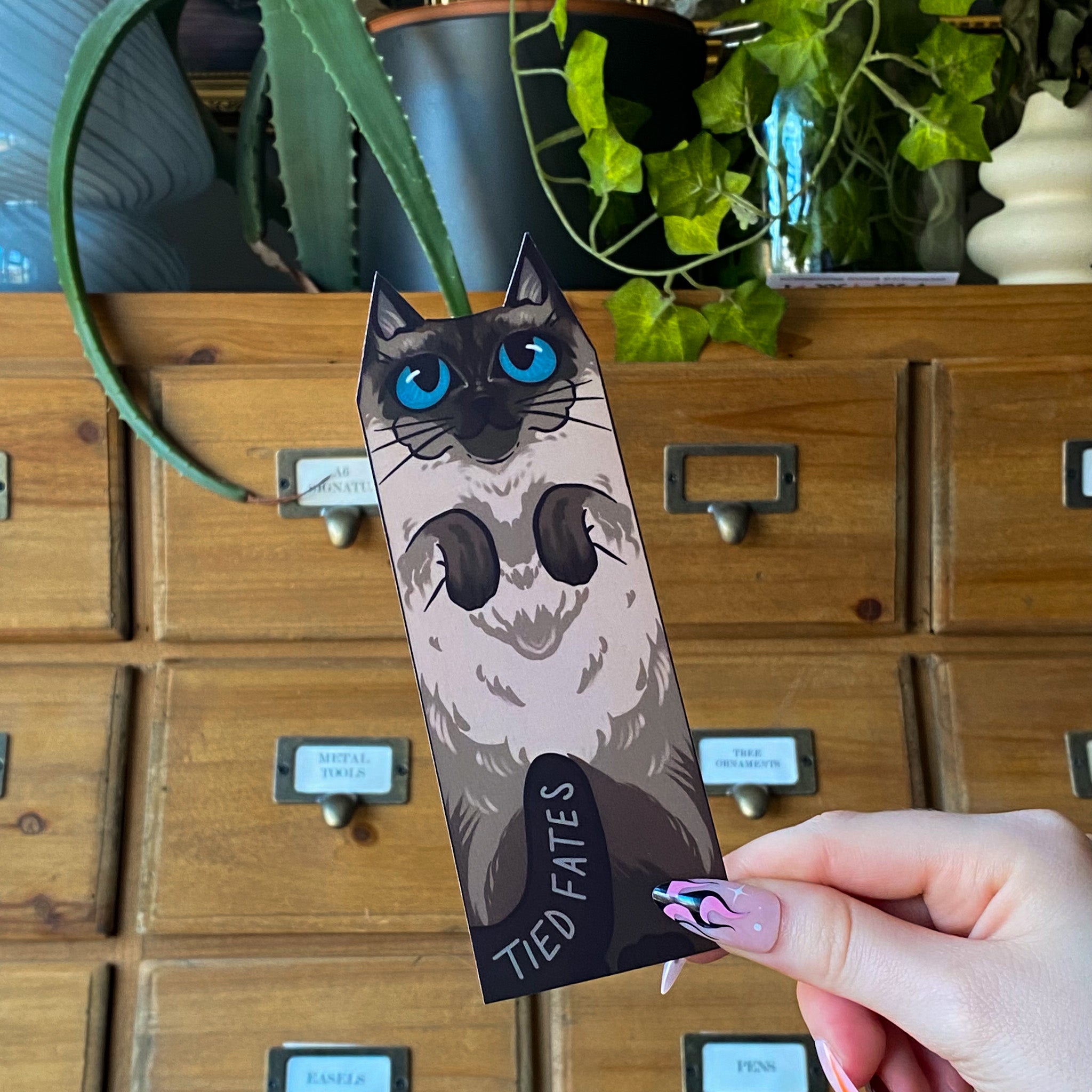 Siamese Cat Familiar Bookmark