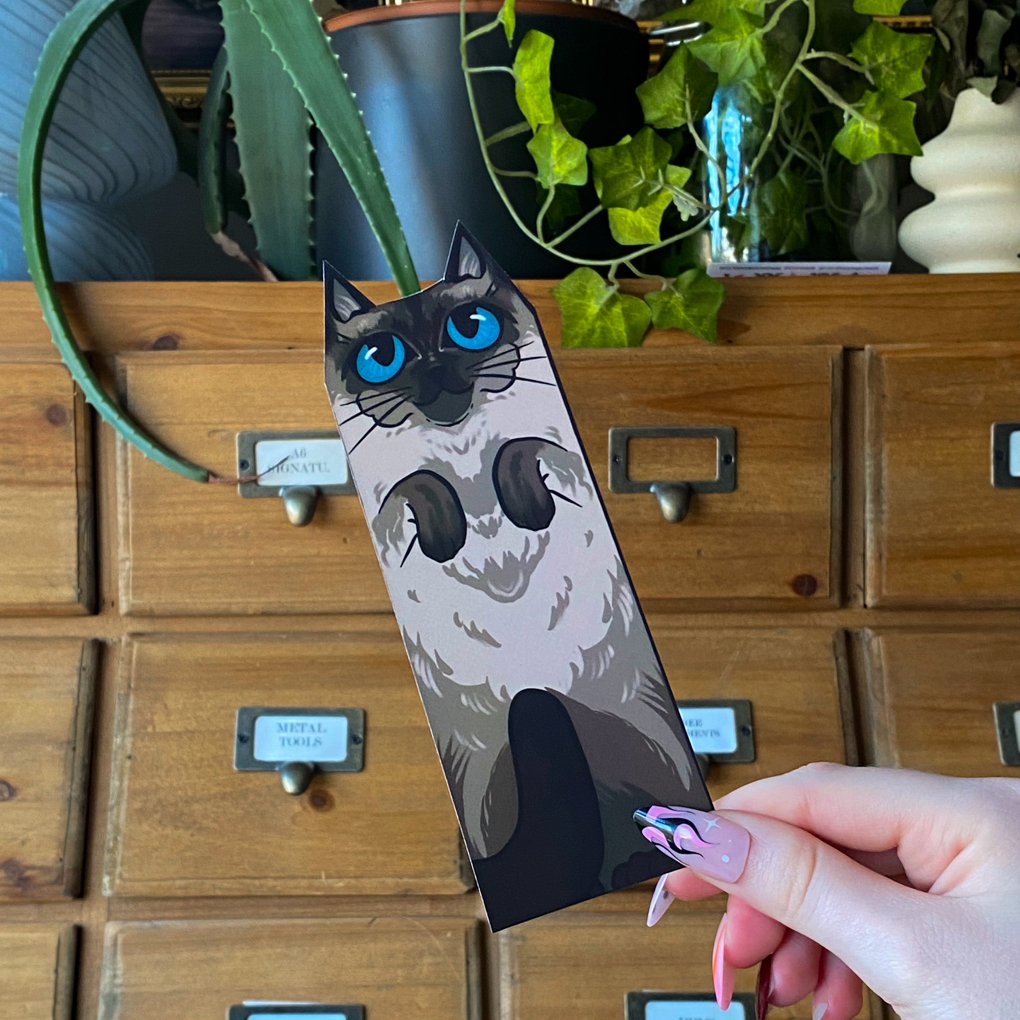 Siamese Cat Familiar Bookmark