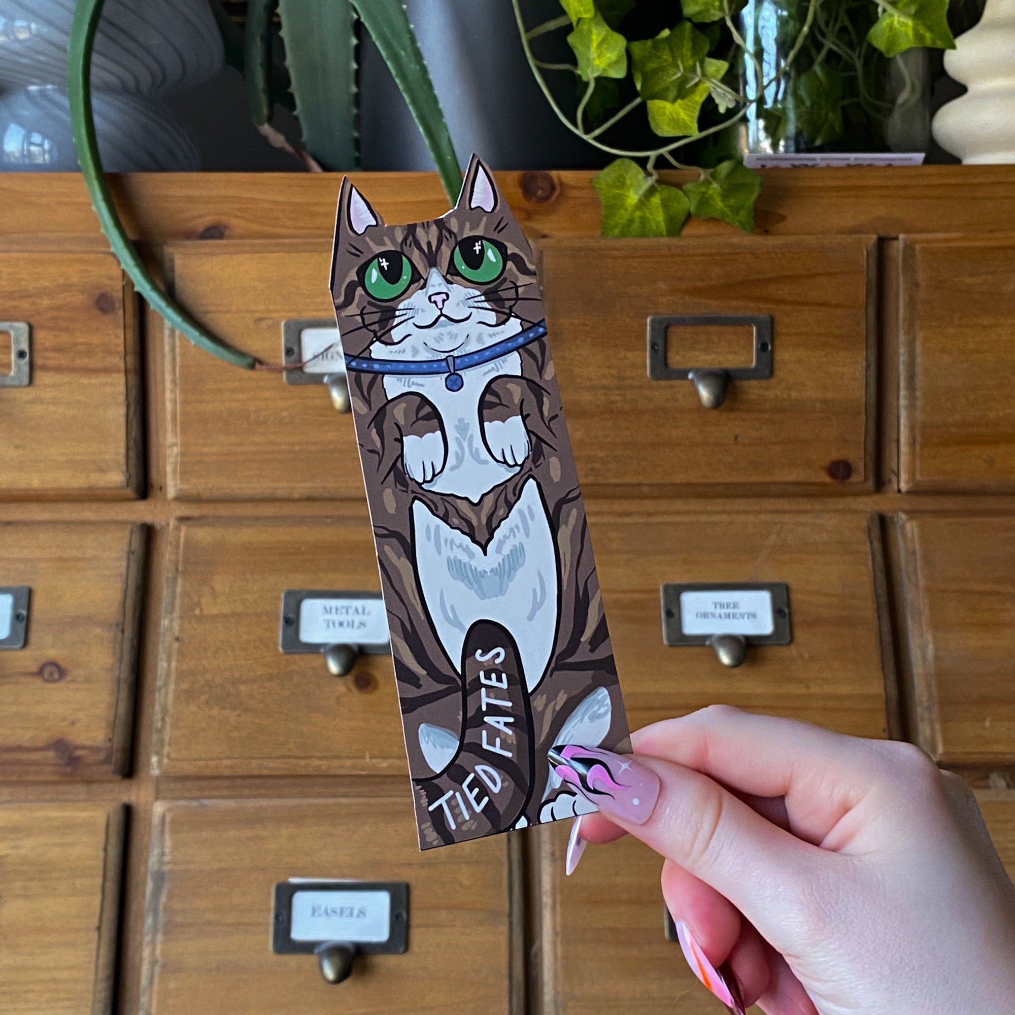 Tabby Cat Familiar Bookmark