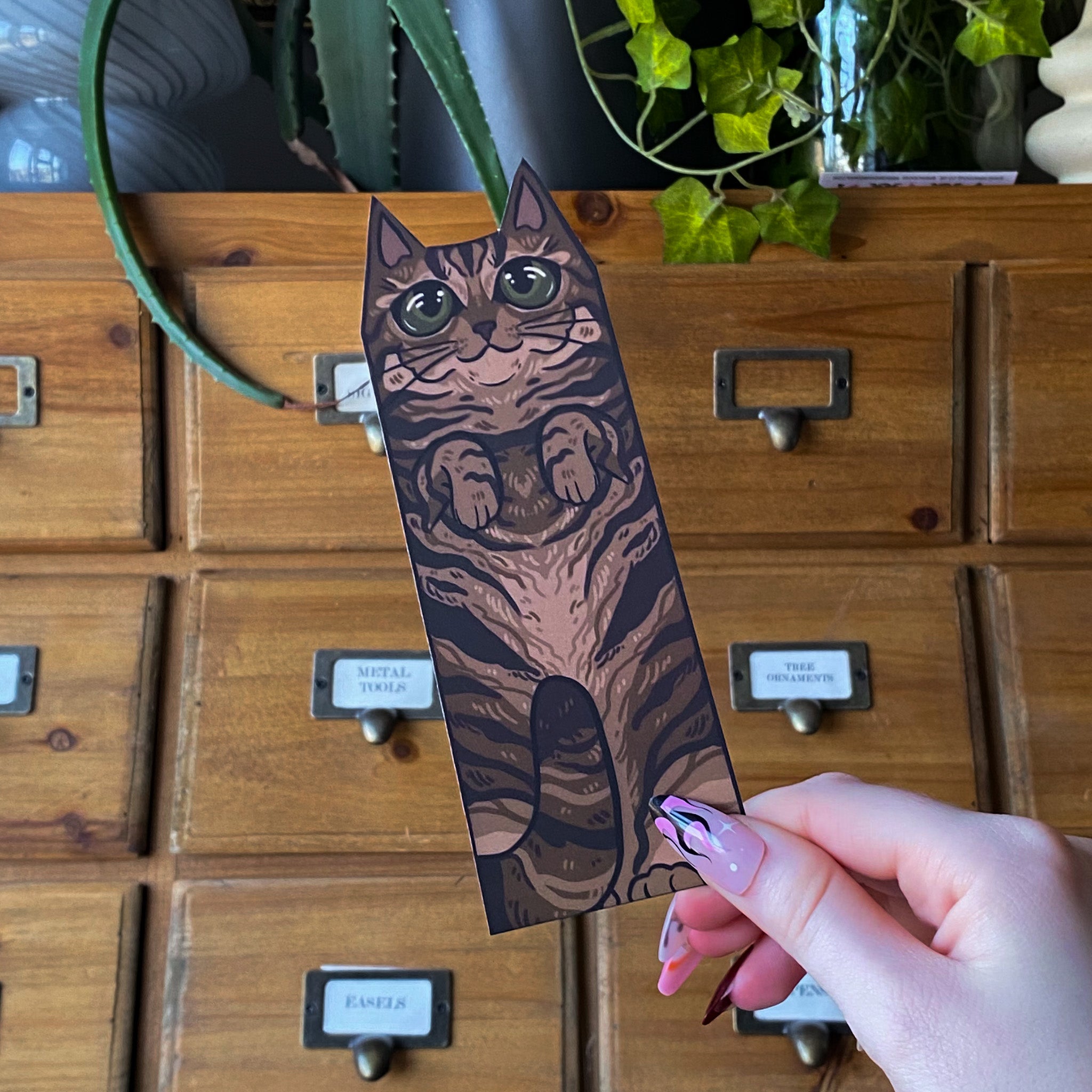 Full Tabby Cat Familiar Bookmark
