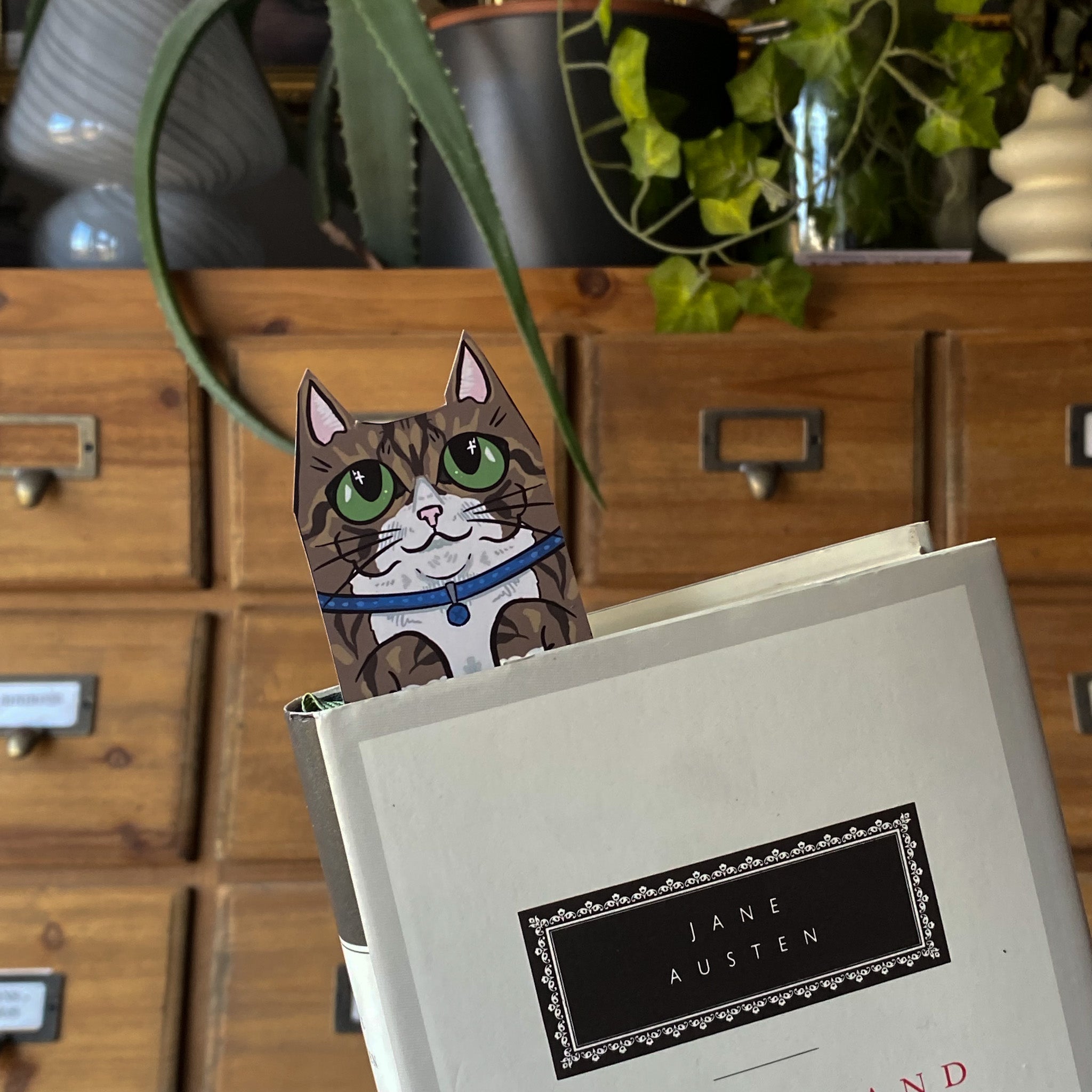 Tabby Cat Familiar Bookmark