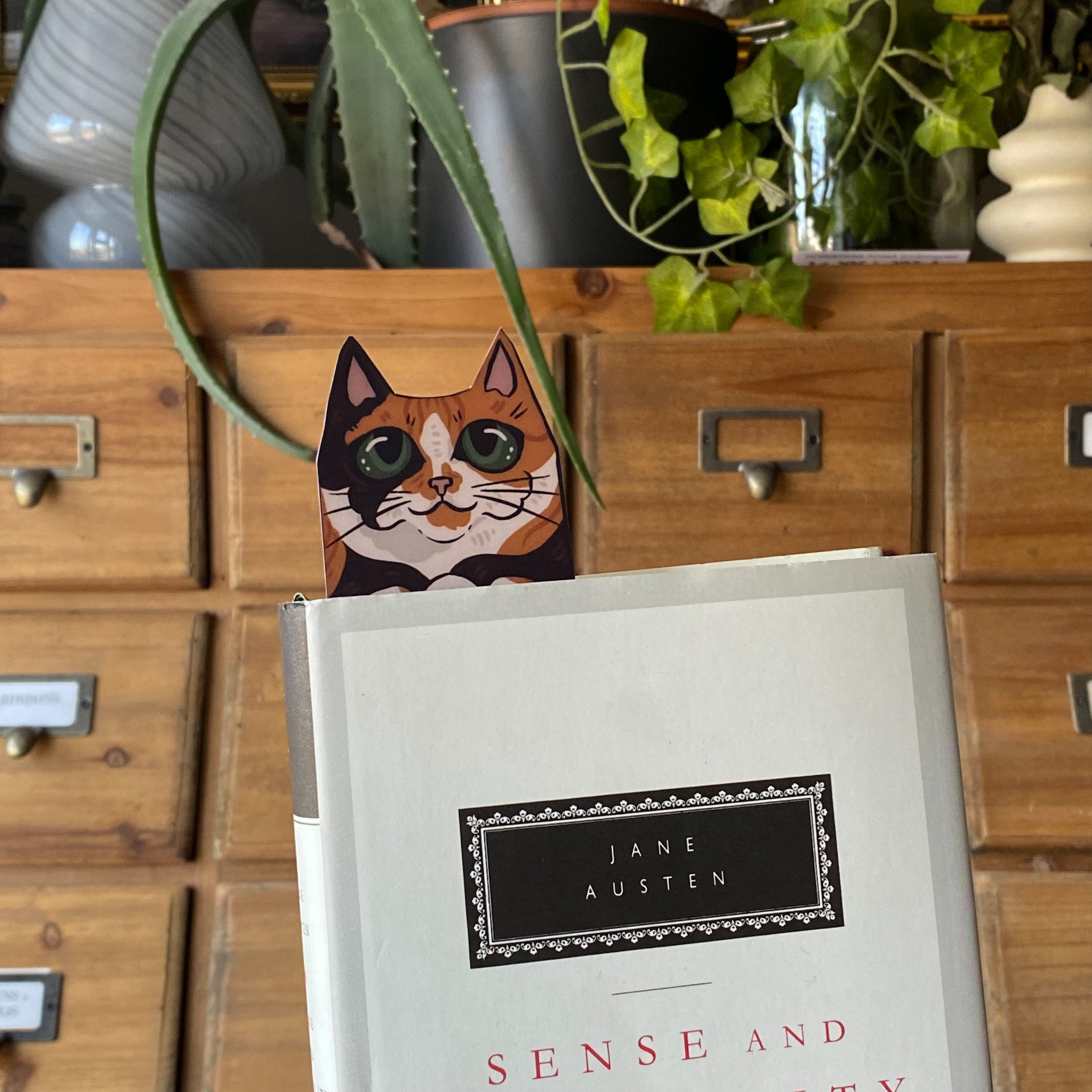 Calico Cat Familiar Bookmark