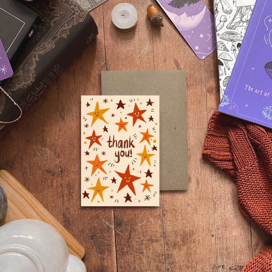 Starry Thank You Card