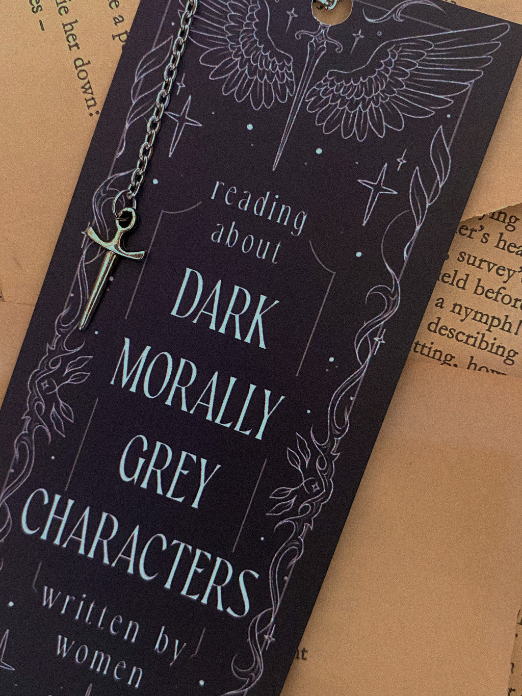 Morally Grey Characters - Chain Bookmark