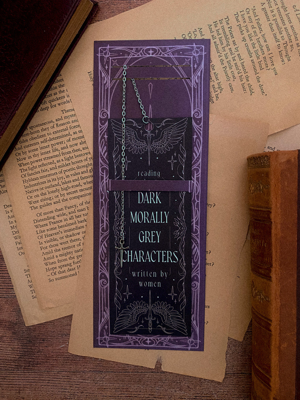 Morally Grey Characters - Chain Bookmark