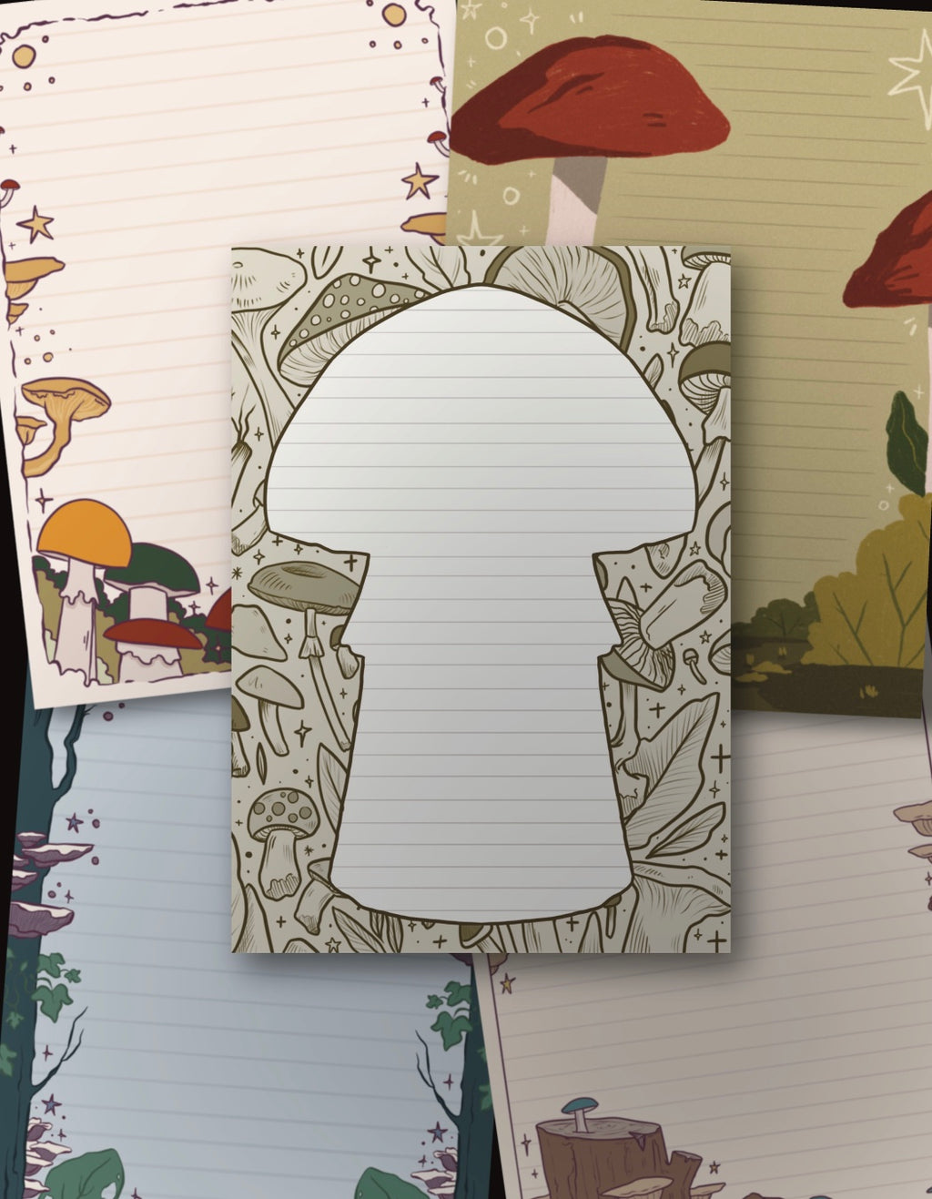 Mushroom Writing Paper Pack