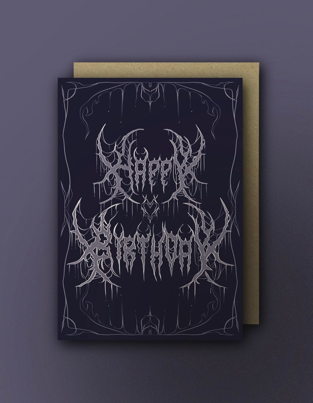 Purple Metal - Birthday Card