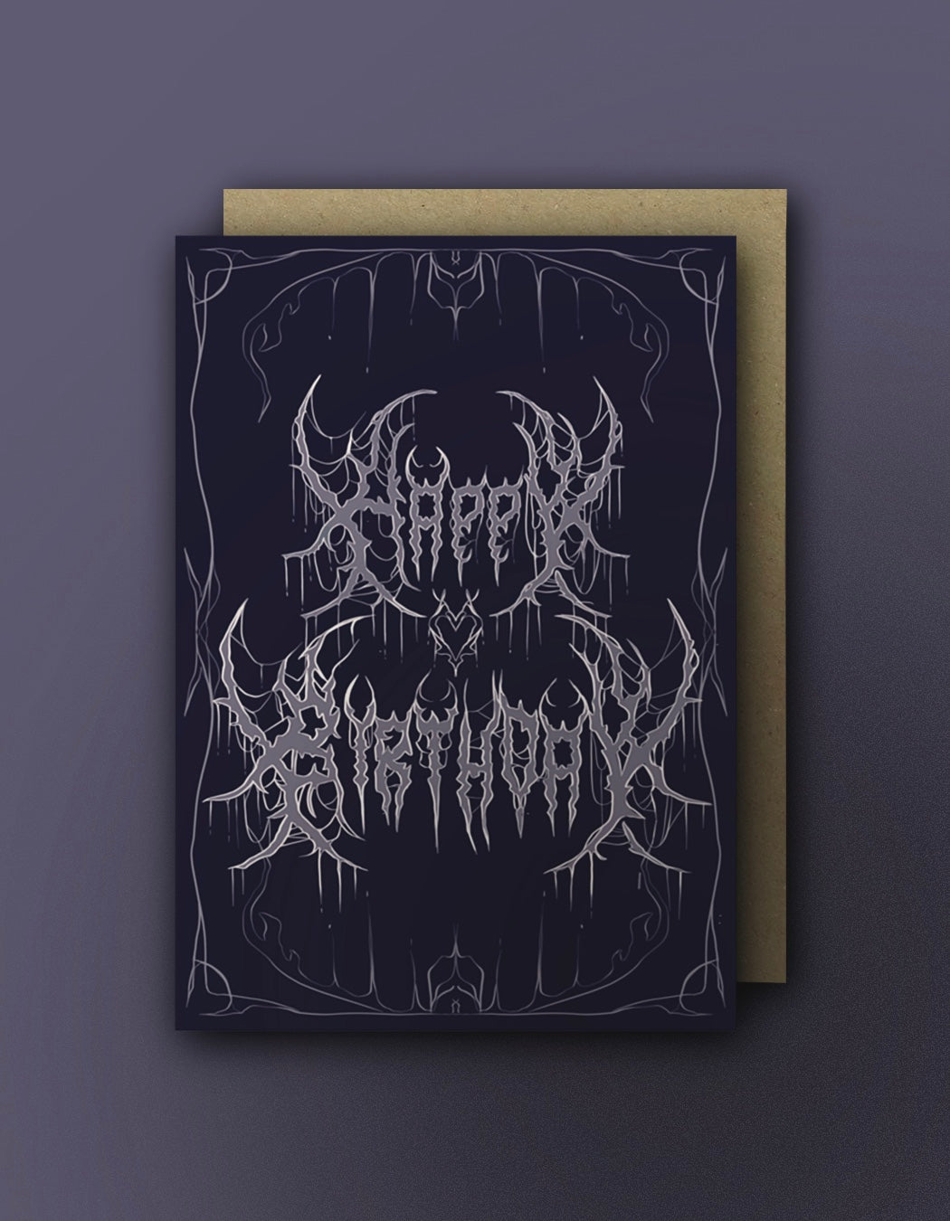 Purple Metal - Birthday Card