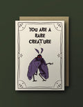 You Are a Rare Creature - Mothman Love Card