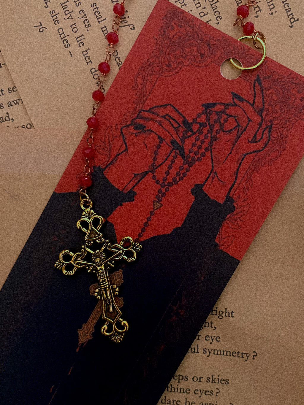 Rosary Bookmark - Deluxe Chain Bookmark