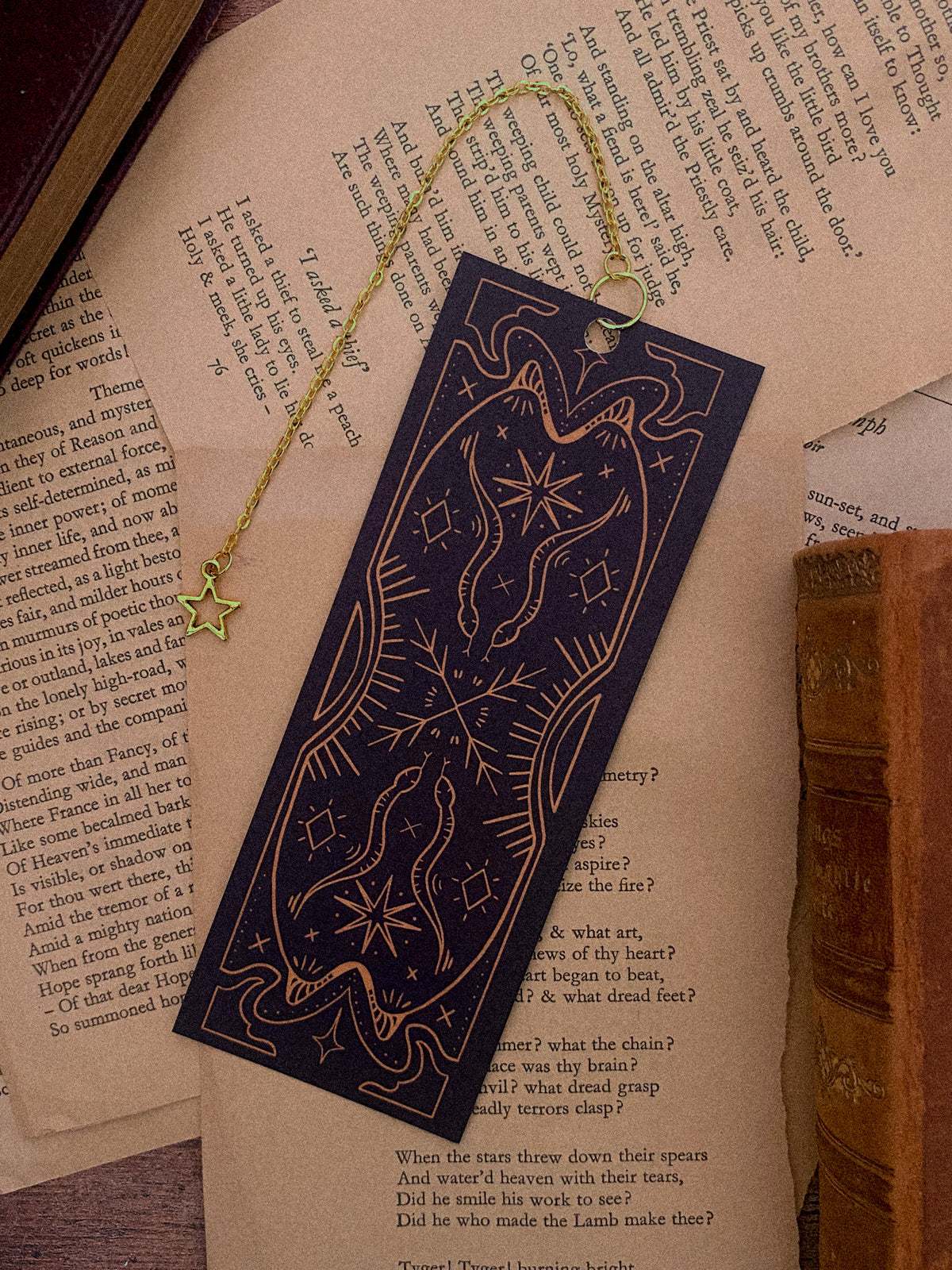 Scientology Bookmark Snake Celestial, Chain Bookmark | Tied Fates Stationery