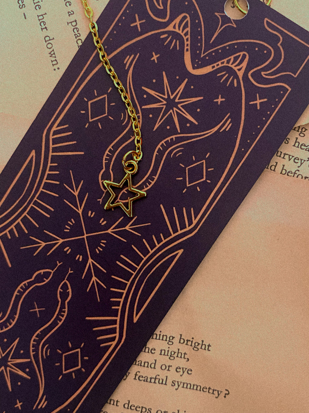 Scientology Bookmark Snake Celestial, Chain Bookmark | Tied Fates Stationery