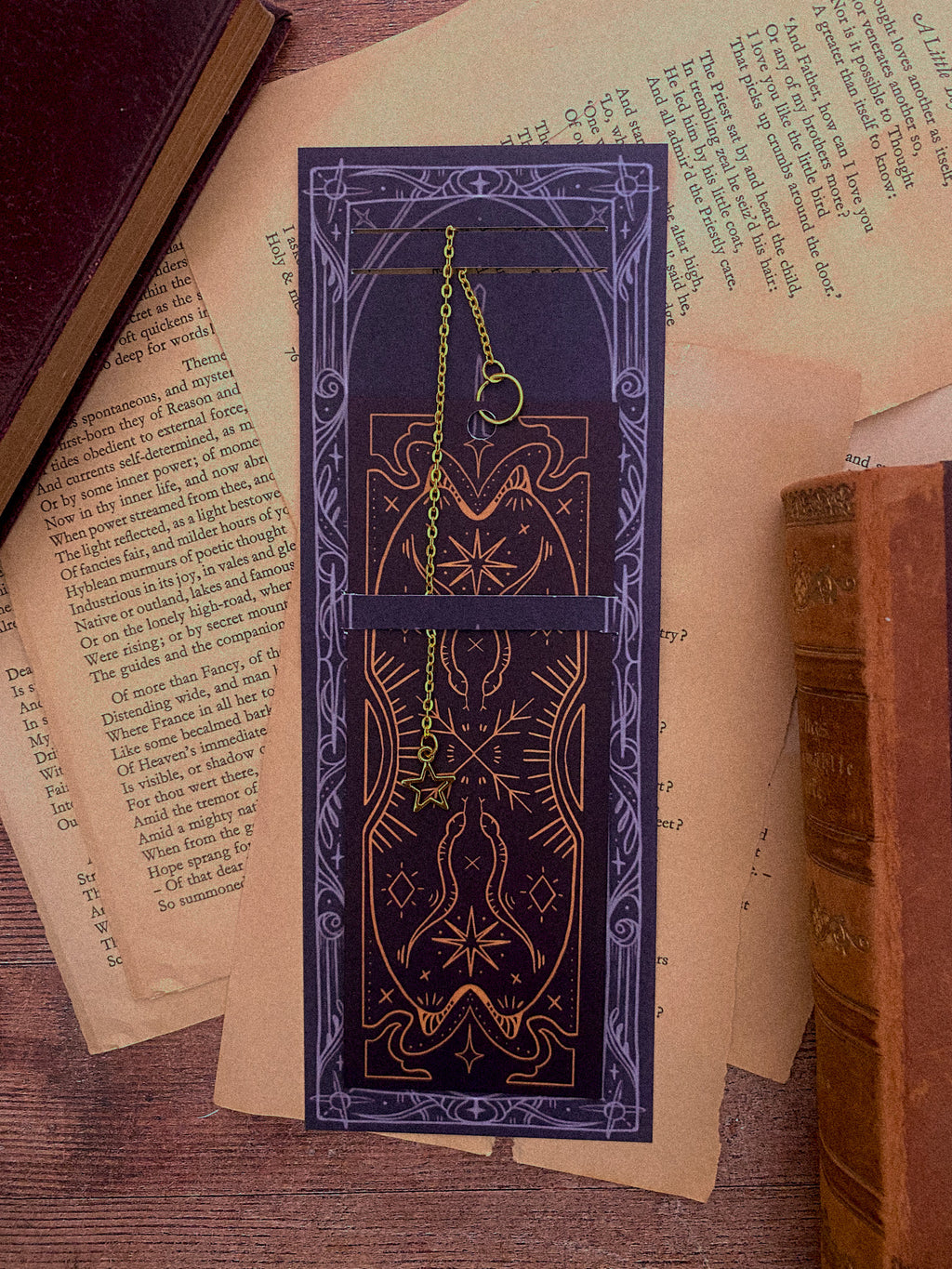 Scientology Bookmark Snake Celestial, Chain Bookmark | Tied Fates Stationery