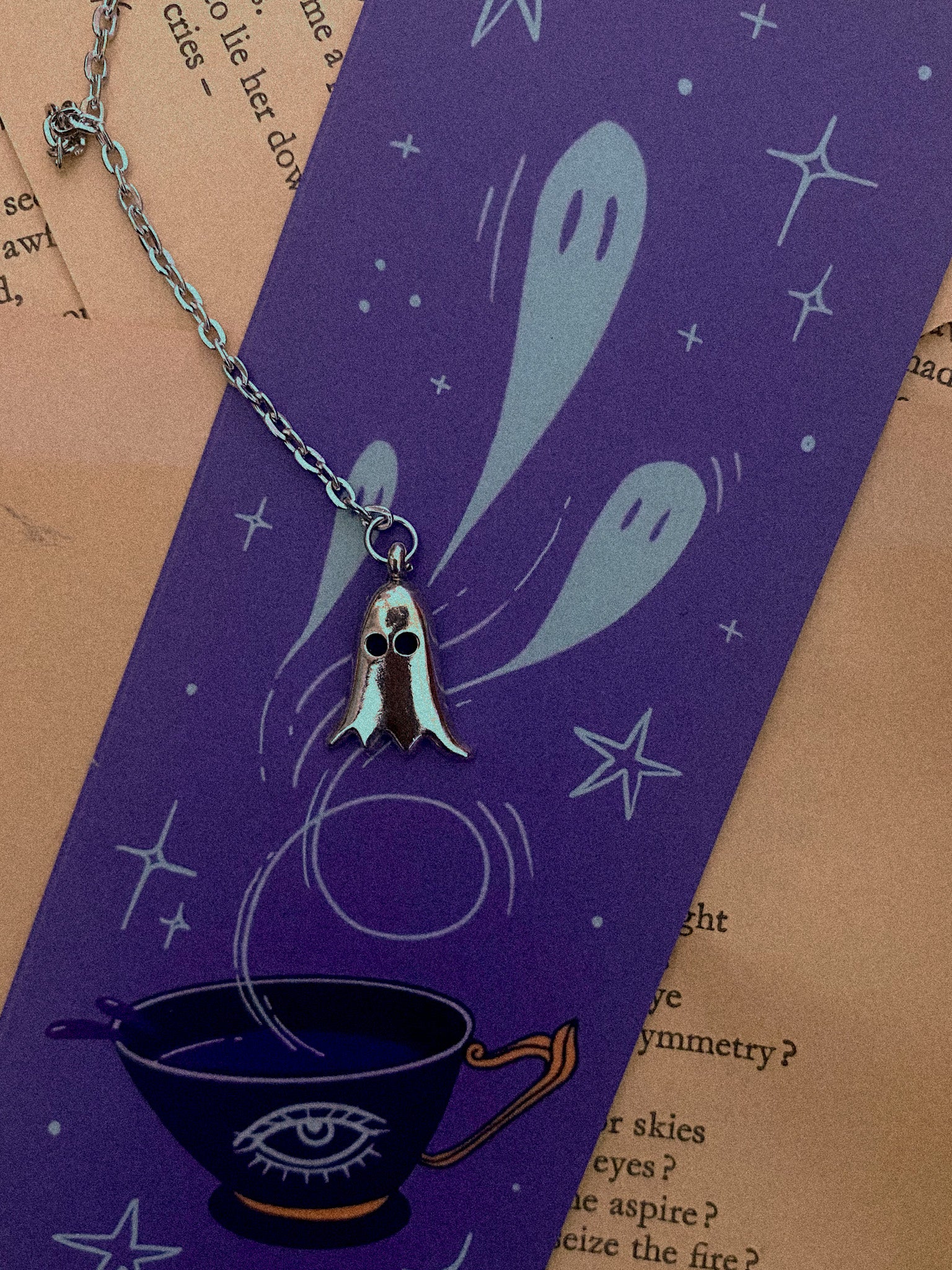 Tea Cup - Chain Bookmark