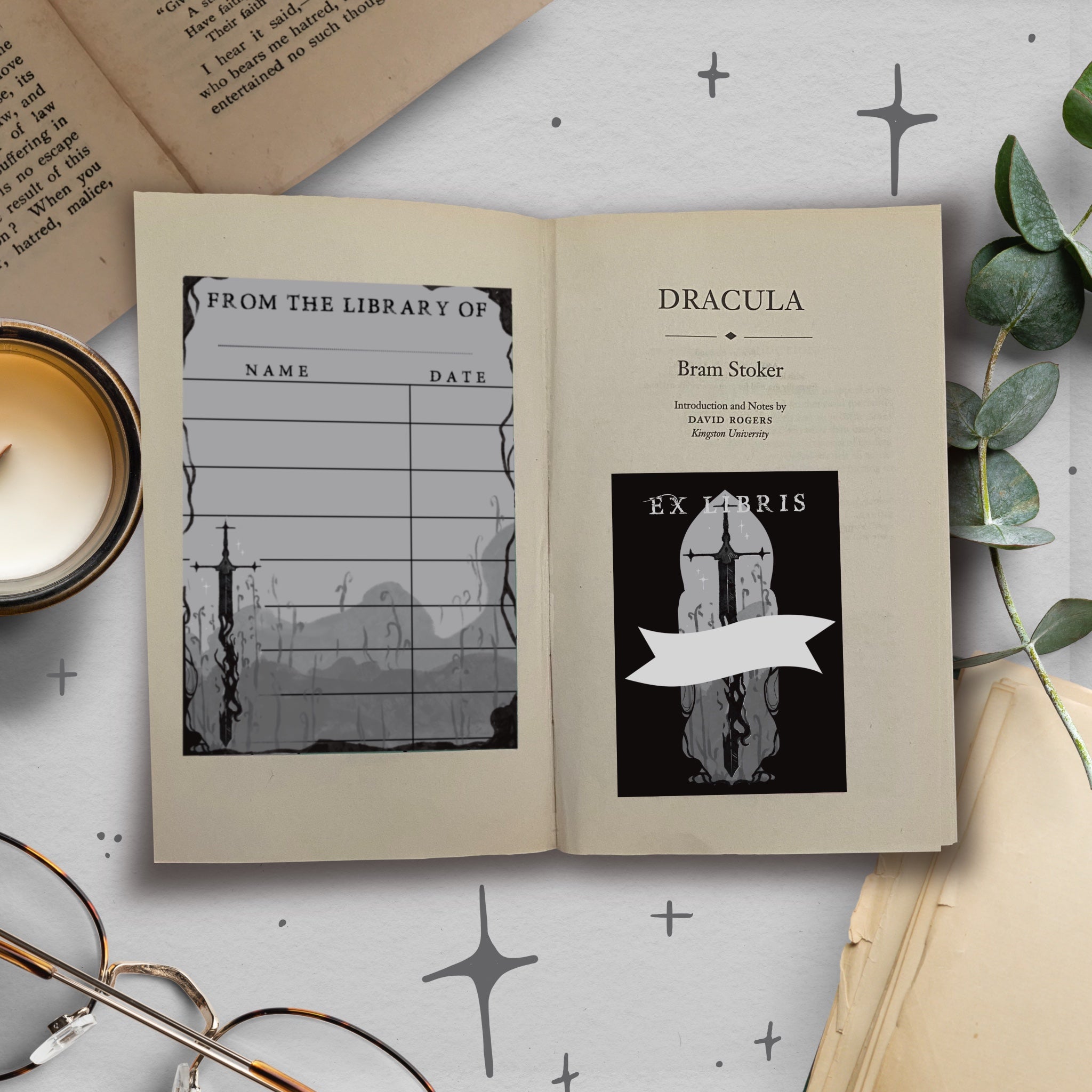 Death Knight Personalised Library Card