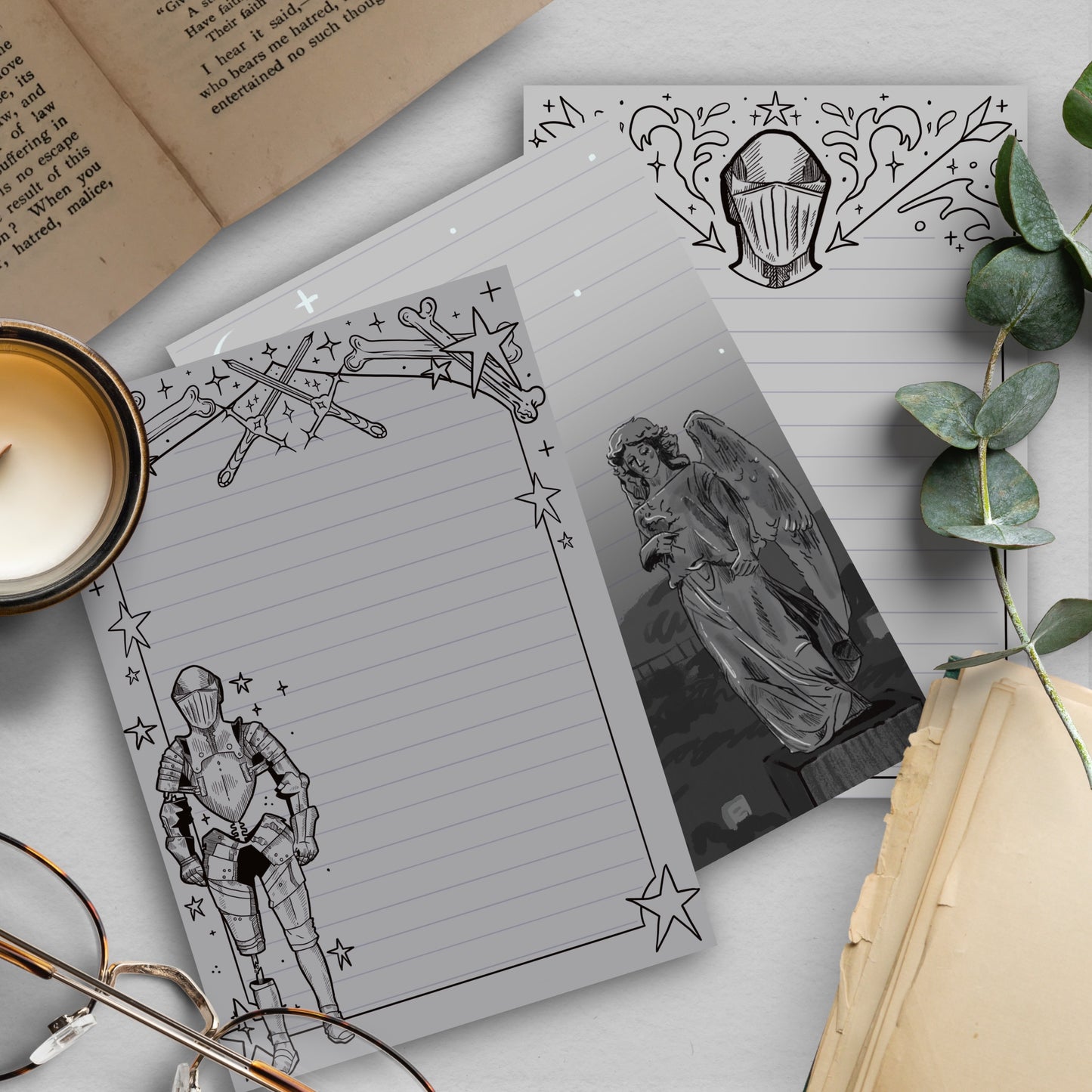 Gothic Illustrated Paper Pack