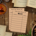 Plain Personalised Library Card
