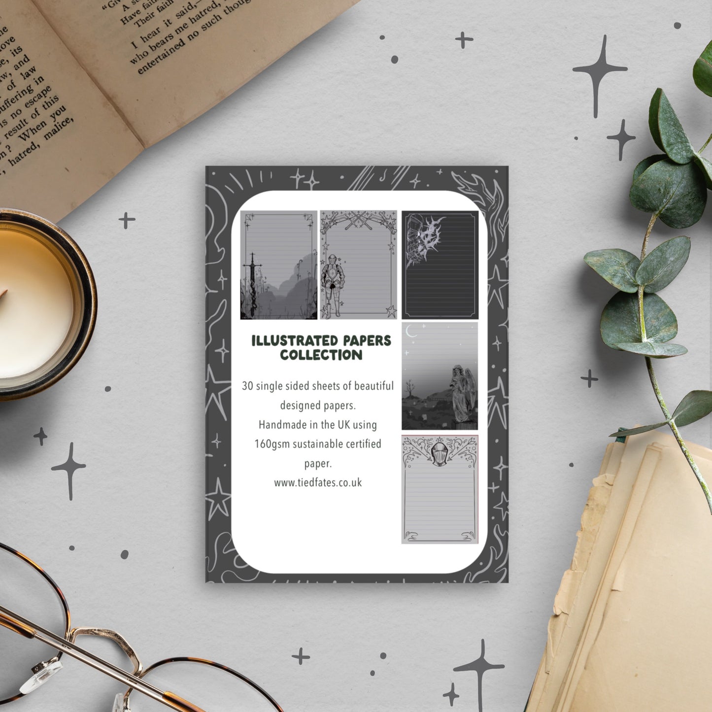 Gothic Illustrated Paper Pack