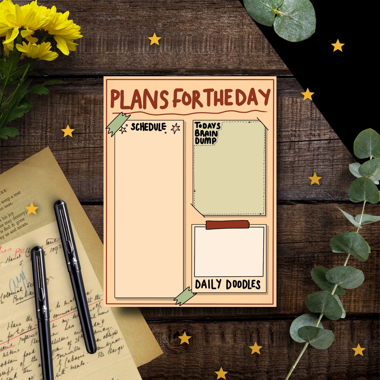 Daily Planner Calendar Notepad