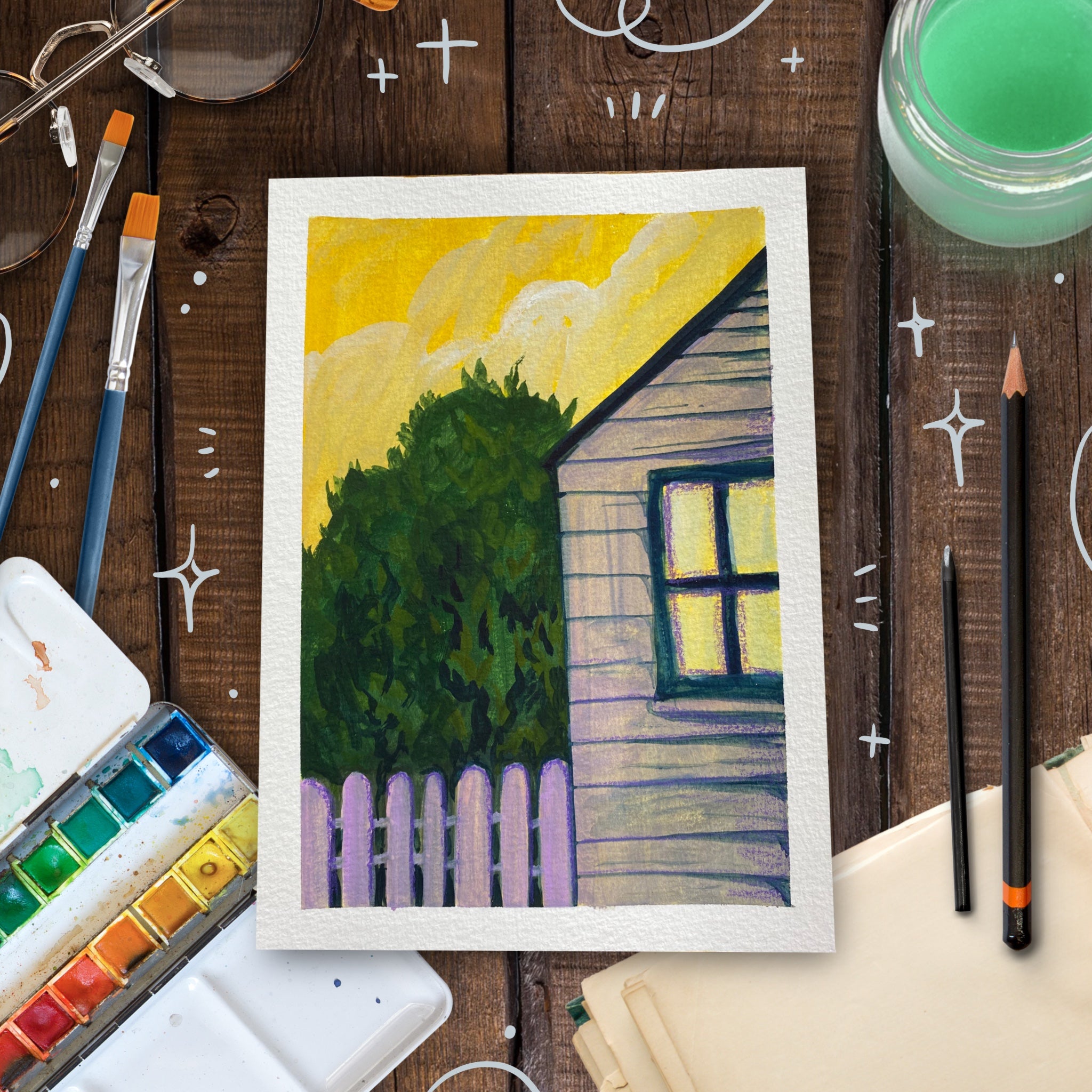 Gouache Study 06, Original Artwork