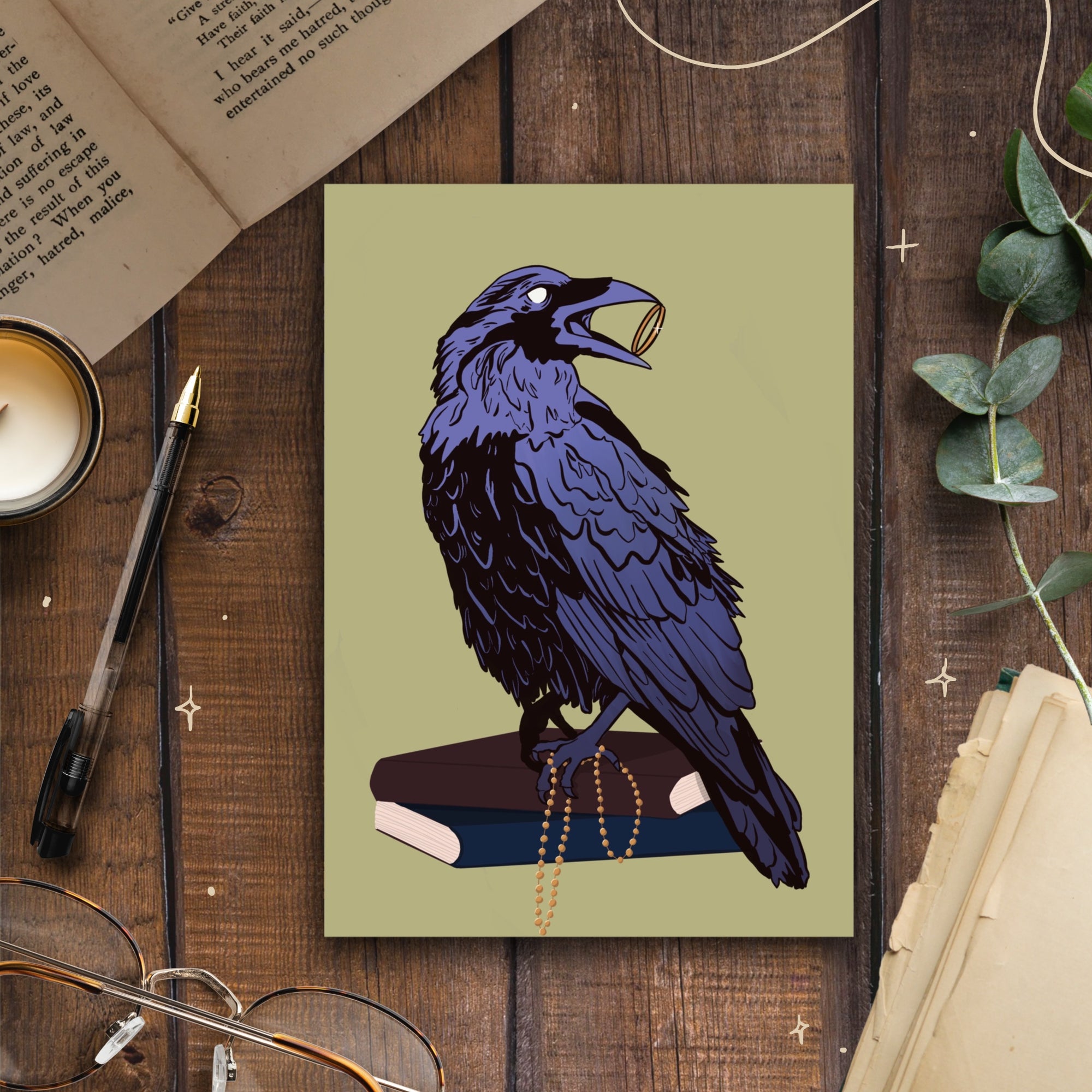 Crow Hoard, A5 Softcover Notebook