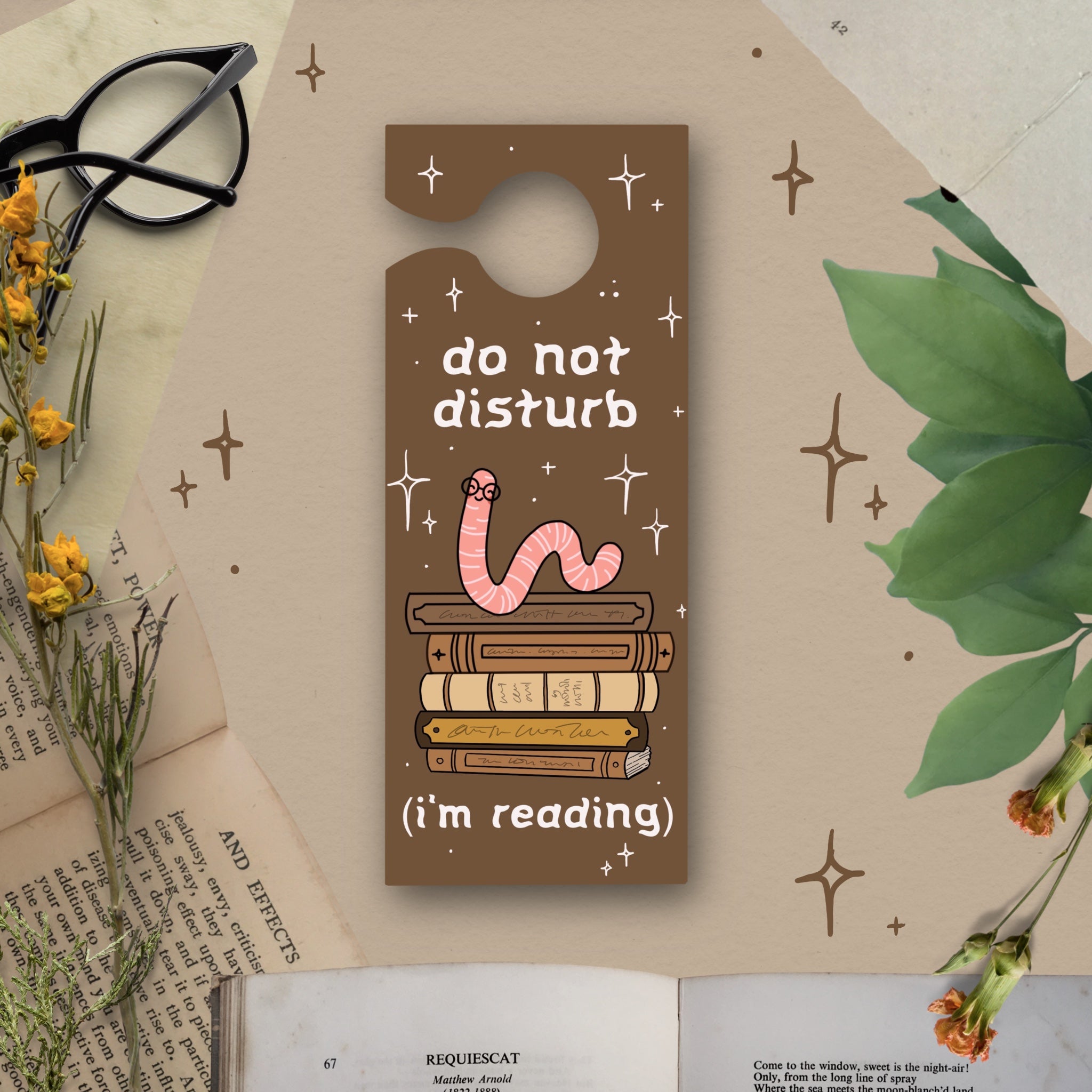 Bookworm Door Hanger