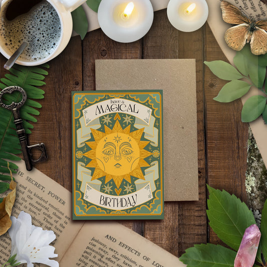 Fairytale Sun, Birthday Card