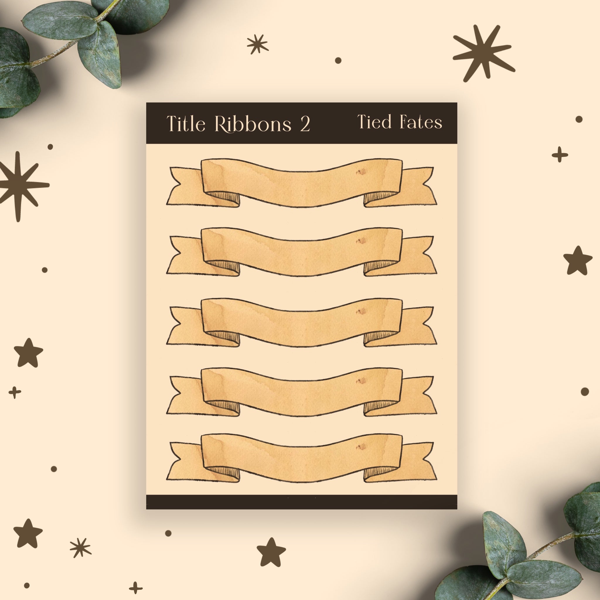 Ribbon Title 02, Sticker Sheet