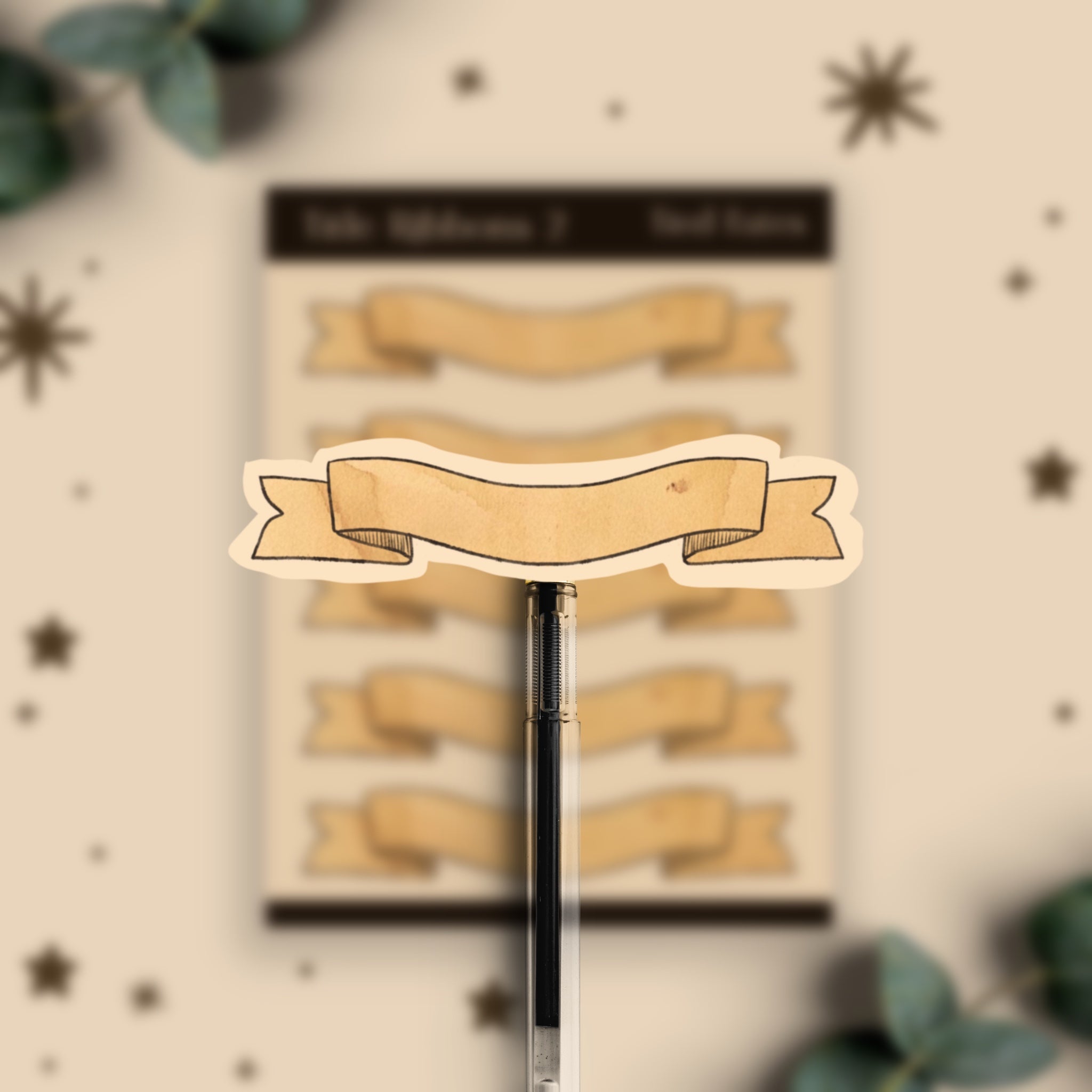 Ribbon Title 02, Sticker Sheet